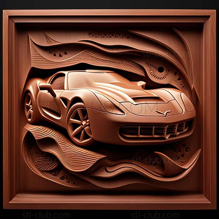 3D модель Chevrolet Corvette (STL)